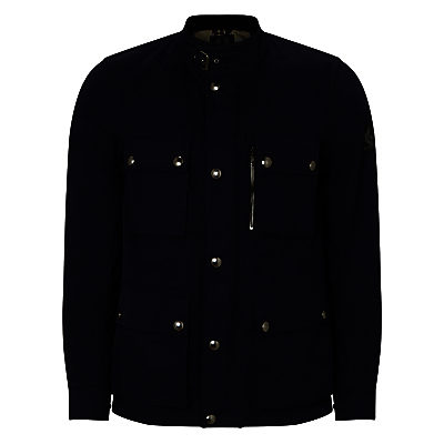 Belstaff Trailmaster Four Pocket Waxed Jacket, Navy Belstaff Trailmaster Four Pocket Waxed Jacket, Navy